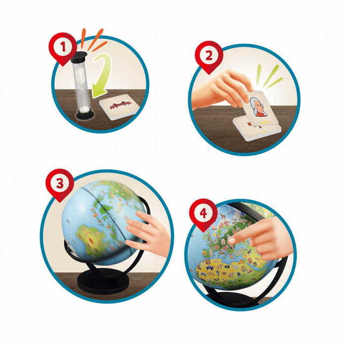 Globus Junior z obrazkami Buki