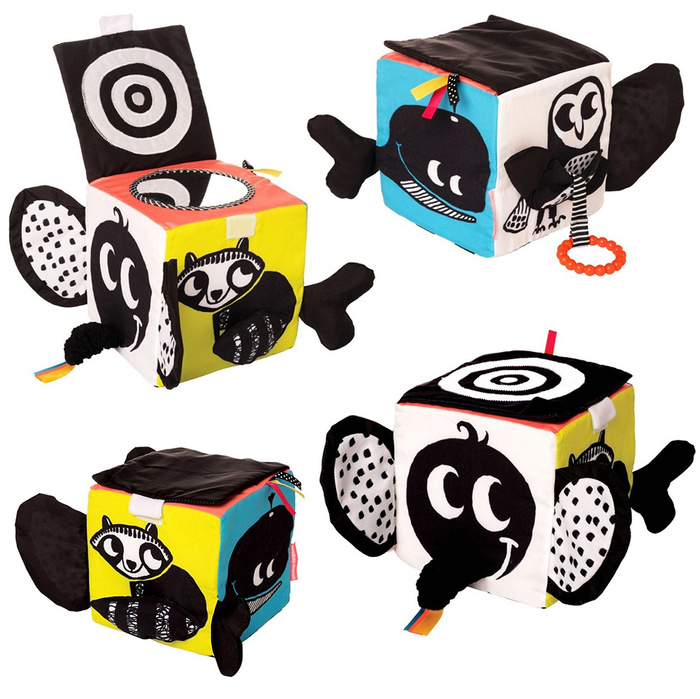 Miękka kostka edukacyjna Świat zwierząt Wimmer Ferguson Manhattan Toy