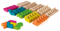 Drewniane klocki GeoBlox MaxiMix 60 el. Erzi