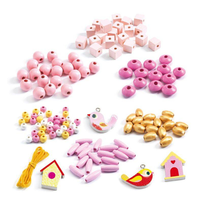 Zestaw do tworzenia biżuterii Ptaki 450 el Djeco