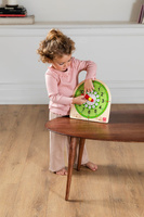 Drewniany zegar dla dzieci do nauki godzin Goula