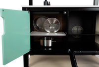 Czarna kuchnia z drewna dla dzieci industrialna Small Foot