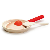 Drewniane jajko sadzone do zabawy dla dzieci Erzi 