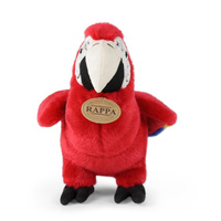 Maskotka dla dzieci papuga Ara czerwona 24 cm Rappa 