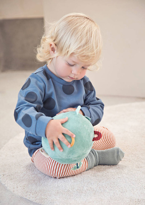 Pluszowa piłka sensoryczna z pozytywką wielofunkcyjna Smok Joe Lilliputiens