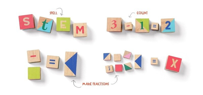 Drewniane klocki dla dzieci S-Blox Manhattan Toy