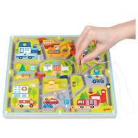 Gra magnetyczna z kulkami labirynt Małe Miasto Goki