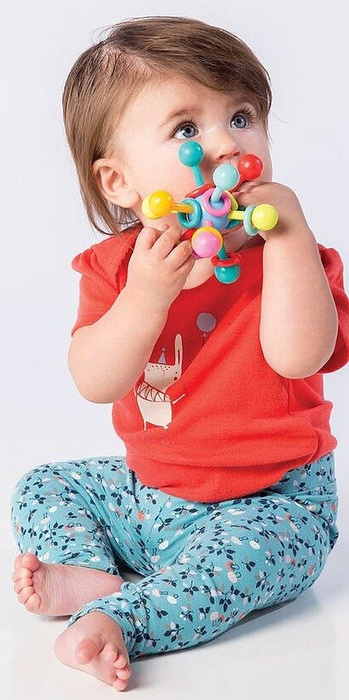 Grzechotka Kolorowy atom Manhattan Toy