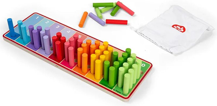 Zestaw matematyczny klocki do nauki liczenia Bigjigs