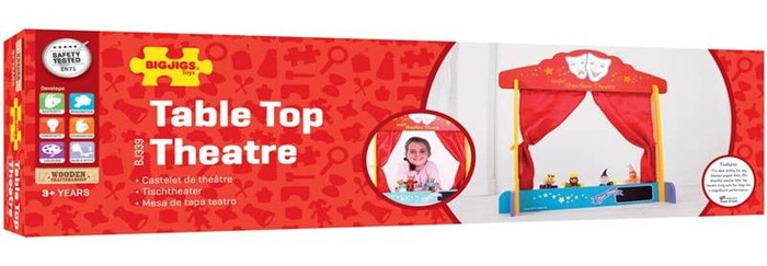Teatrzyk stolikowy, drewniany. Zostań gwiazdą, Bigjigs Toys