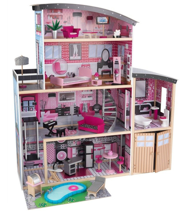 Drewniany domek dla lalki. Sparkle Mansion, Kidkraft