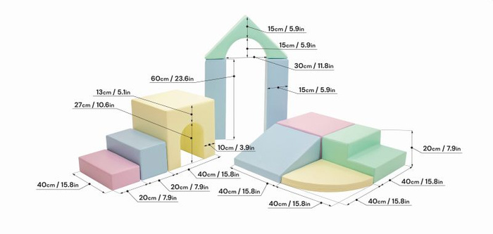 Zestaw do zabawy pastelowy Multifunctional Creativity IGLU