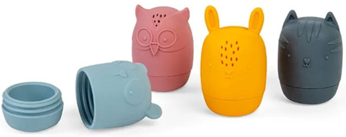 Zabawki do kąpieli 4 psikawki Zwierzaki Bigjigs