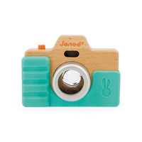 Drewniany aparat fotograficzny z dźwiękiem i lampą błyskową 18 m+ Janod