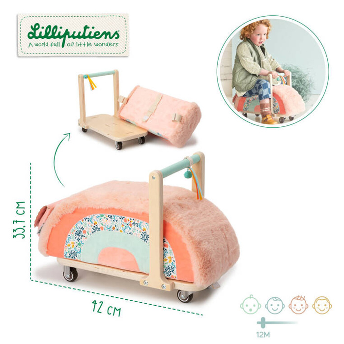 Drewniany jeździk z torebką Sarenka Stella LILLIPUTIENS