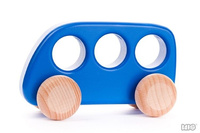 Drewniany samochód. Mały autobus, BAJO