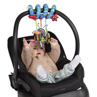 Zabawki edukacyjne dla niemowląt. Spirala na łóżeczko, Whoozit, Manhattan Toy