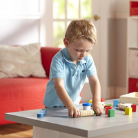 Kolorowa ciastolina z wałkami i stemplami Created by Me! Shape, Model, & Mold Melissa & Doug