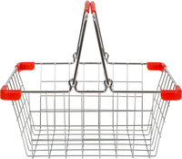 Metalowy koszyk na zakupy z akcesoriami Small Foot