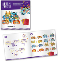 Zestaw zrób to sam 8 mozaikowych masek Djeco