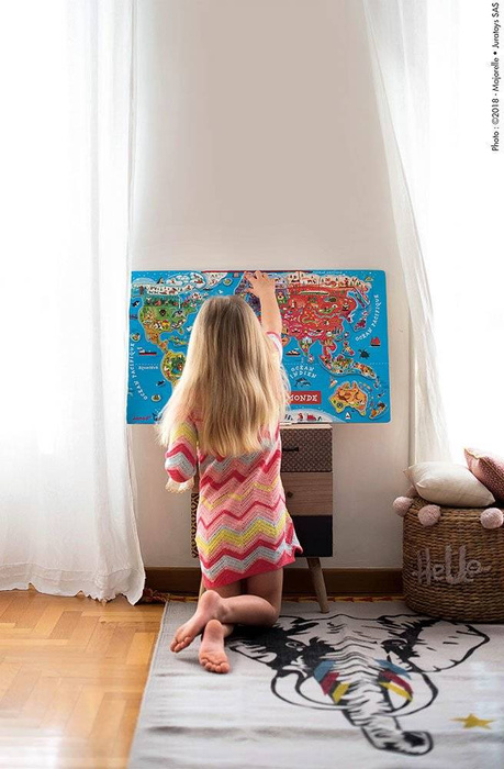 Magnetyczna mapa świata po angielsku, Janod