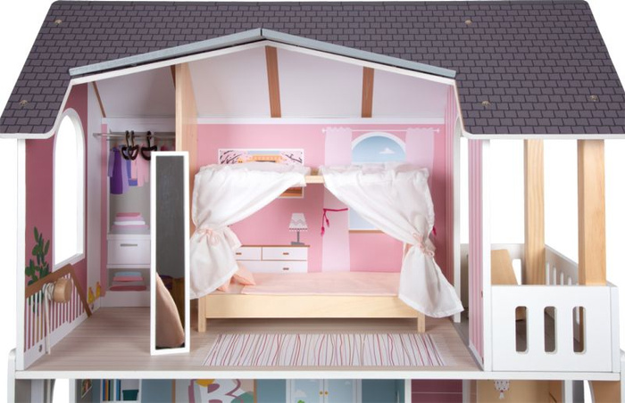 Duży domek dla lalek z drewna Willa z dodatkami Small Foot