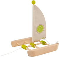 Drewniany katamaran zrób to sam Goki