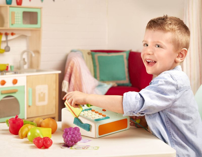 Interaktywna kasa sklepowa dla dzieci Mini Cashier Playset B.Toys