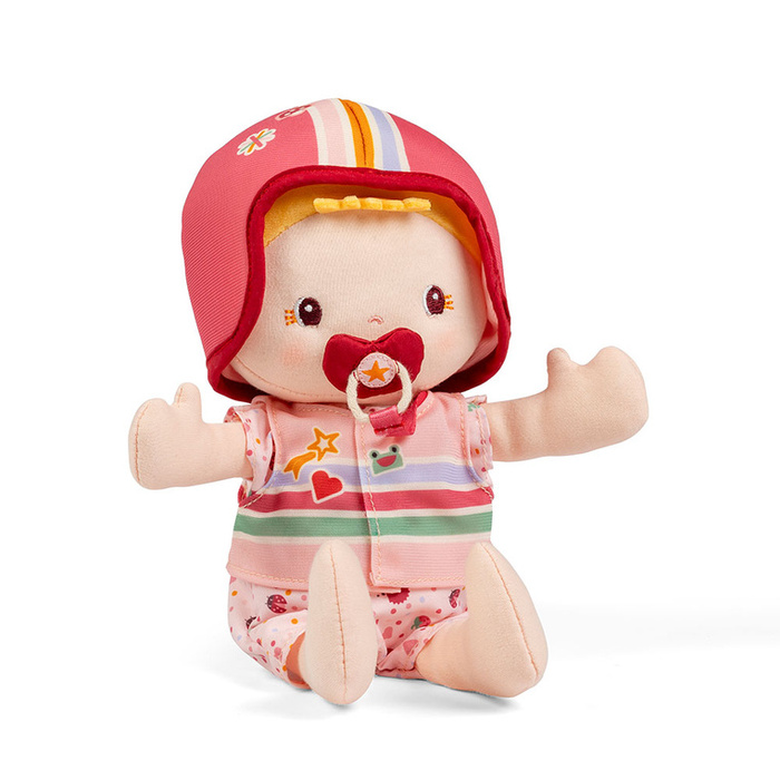 Lalka Lena z akcesoriami w foteliku rowerowym Lilliputiens