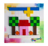 Klocki drewniane układanka Pixelino Maxi Erzi