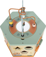 Kostka edukacyjna drewniana duża 7 stronna Safari Small Foot