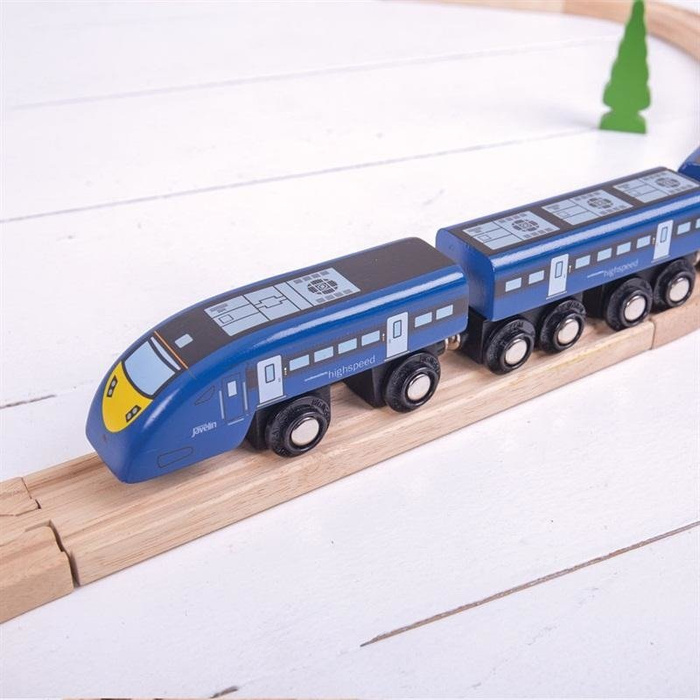 Zabawka pociąg Błękitna jedynka Bigjigs Rail
