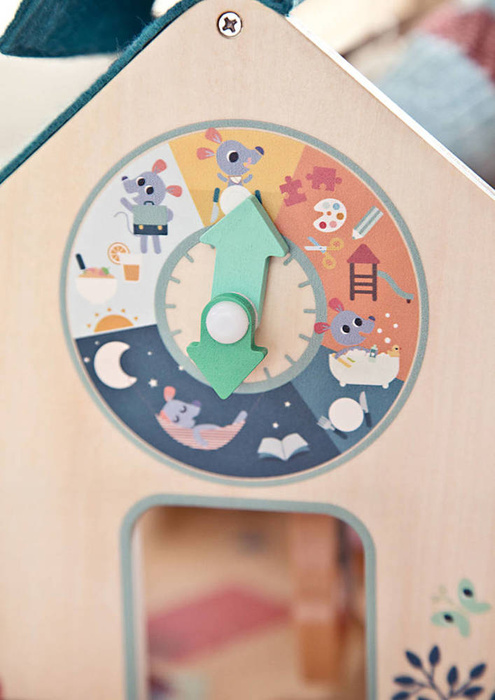 Drewniany multifunkcyjny zestaw do zabawy w Szkołę z 3 figurkami i akcesoriami Lilliputiens