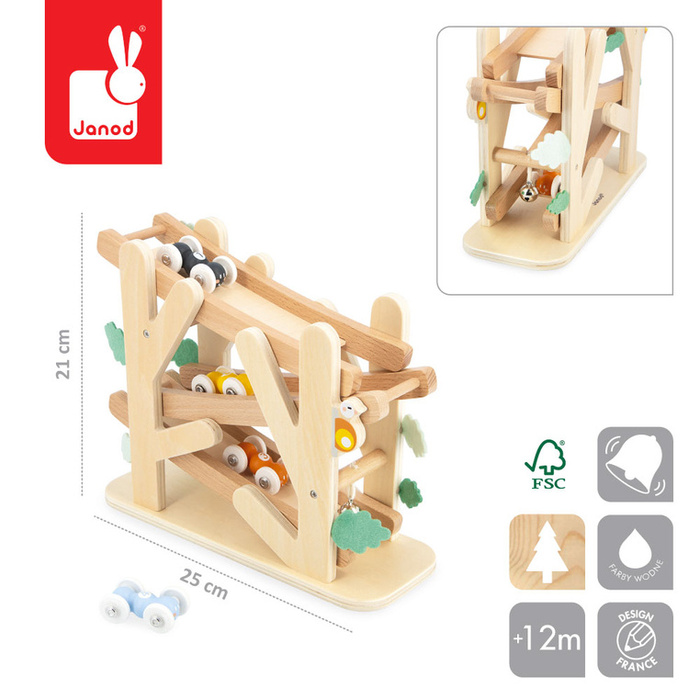 Kulodrom drewniany Rampa wyścigowa dla mrówek Sweet Cocoon Janod