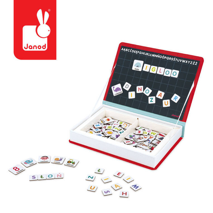 Magnetyczna układanka Polski Alfabet Magnetibook Janod