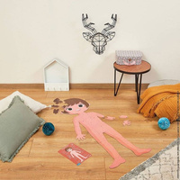 Puzzle edukacyjne gigantyczne Ciało człowieka 50, 75 i 100 elementów 5 +, Janod