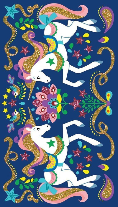 Zestaw kreatywny Magiczny brokat Jednorożce 7+, Janod