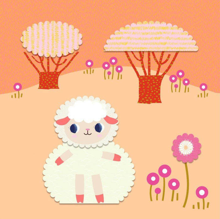 Zestaw artystyczny wycinanki kolaż Zwierzęta Djeco