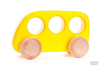 Drewniany samochód. Mały autobus, BAJO