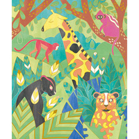 Artystyczny zestaw kreatywny Złote kontury Zwierzęta Janod