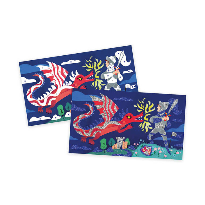 Zestaw kreatywny dla dzieci Brokat Bohaterowie Janod