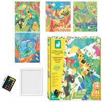 Artystyczny zestaw kreatywny Złote kontury Zwierzęta Janod