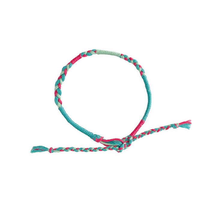 Zestaw kreatywny robienie biżuterii Tęczowe bransoletki 30 szt. Janod