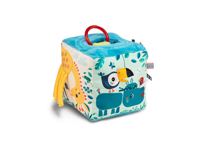 Kostka wielofunkcyjna miękka z pozytywką Dżungla Lilliputiens