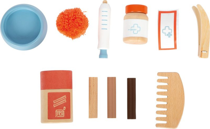 Kotek z torbą transportową i akcesoriami Small Foot