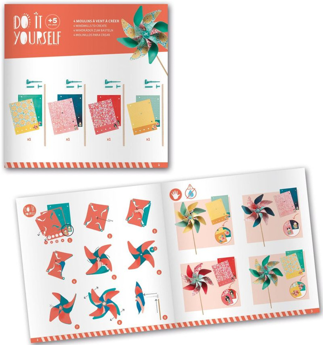 Zrób to sam wiatraczki dla dzieci Sweet Djeco