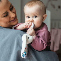 Grzechotka Króliczek - szary Whisbear