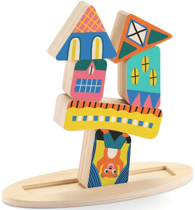 Drewniany balansujący domek dla dzieci Djeco