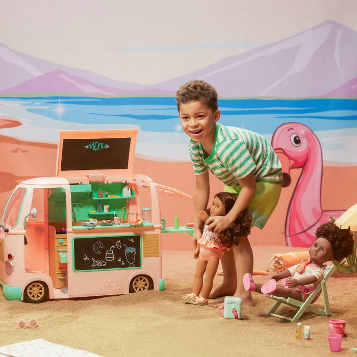 Rower do cateringu dla lalki 46cm lub podobnej Delivery Bike Our Generation