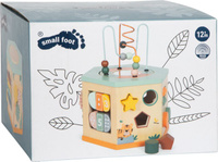 Kostka edukacyjna drewniana duża 7 stronna Safari Small Foot